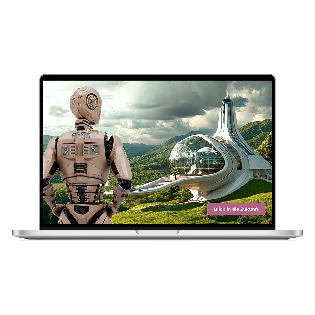E-Learning-Modul Aufbauwissen Künstliche Intelligenz (KI) Elektronik, Bildschirm, Roboter, Überwachen, Person