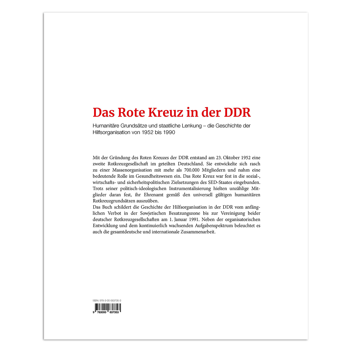 Buch Das Rote Kreuz in der DDR