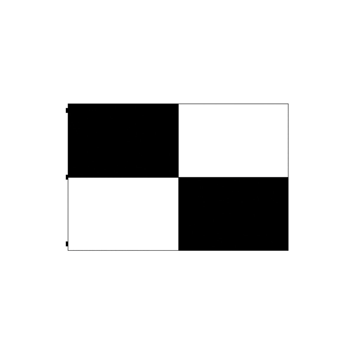 Flagge/Fahne, schwarz/weiß, Querformat Flagge/Fahne mit schwarz/weiß, Querformat