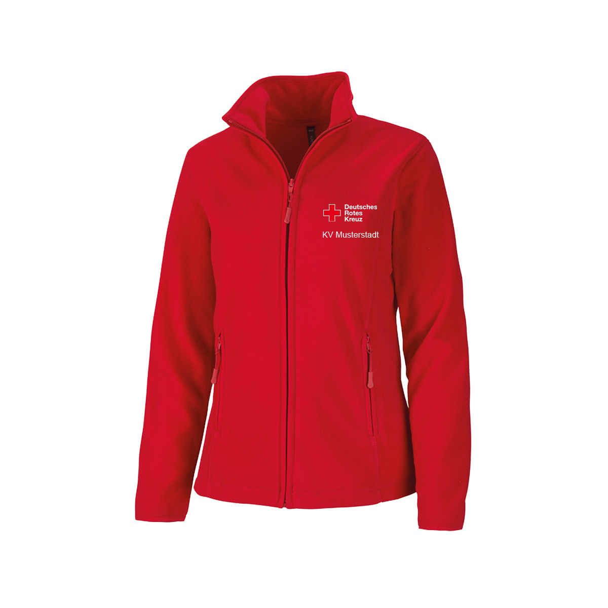 Fleecejacke Basic, für Damen mit Zusatzzeile vorn