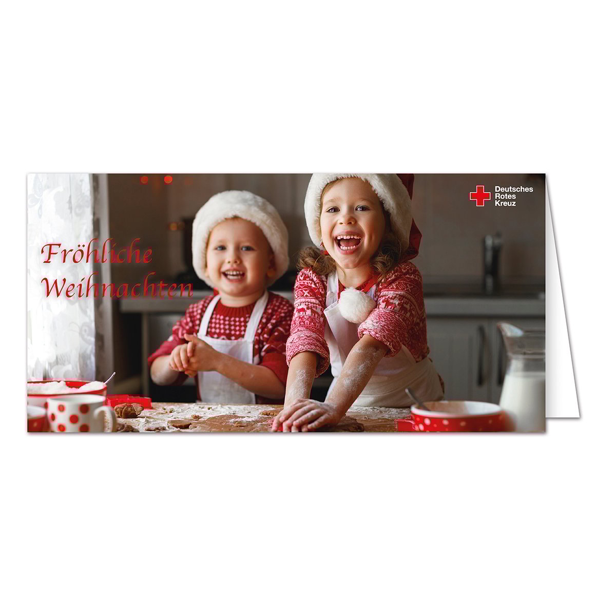 Weihnachtskarte Motiv Lachende Kinder, VE = 10 Stück Weihnachtskarte Motiv Lachende Kinder mit VE = 10 Stück