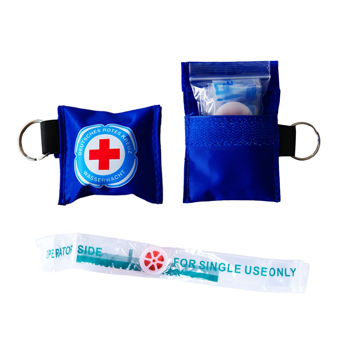 Notfallbeatmungsfolie mit Wasserwacht-Logo, VE = 5 Stück Notfallbeatmungsfolie mit Wasserwacht-Logo, VE = 5 Stück