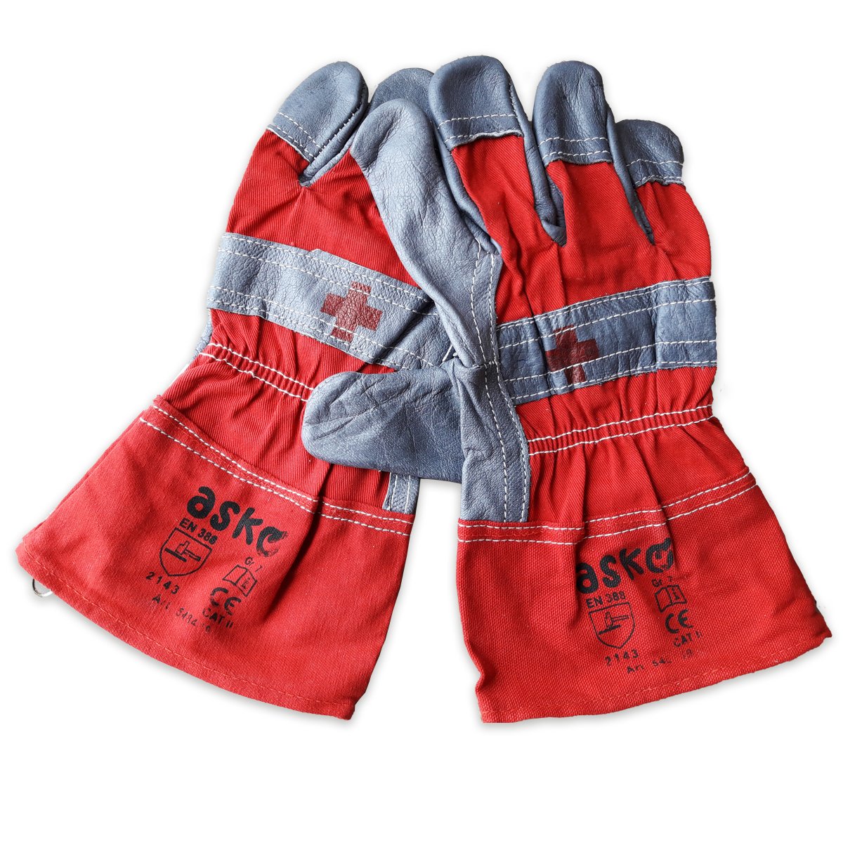 Schutzhandschuhe aus Leder, Farbe: Grau, VE = 1 Paar Schutzhandschuhe aus Leder mit Farbe: Grau, VE = 1 Paar