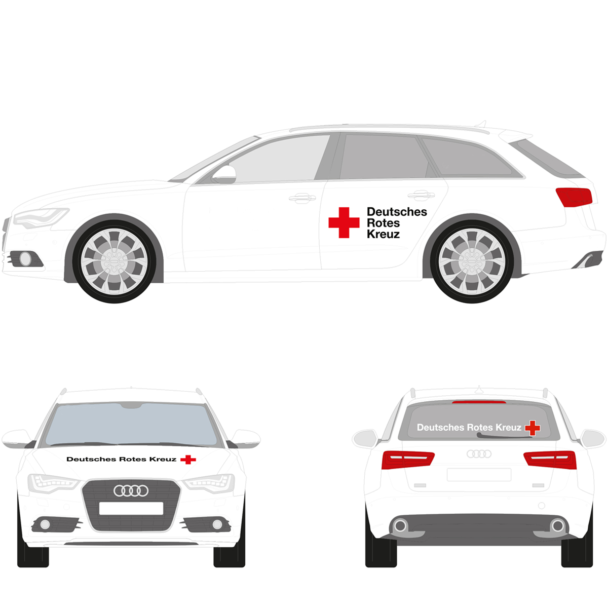 Fahrzeugb. DRK PKW z.B. Audi A6 mitBMW 5er,Merc.E