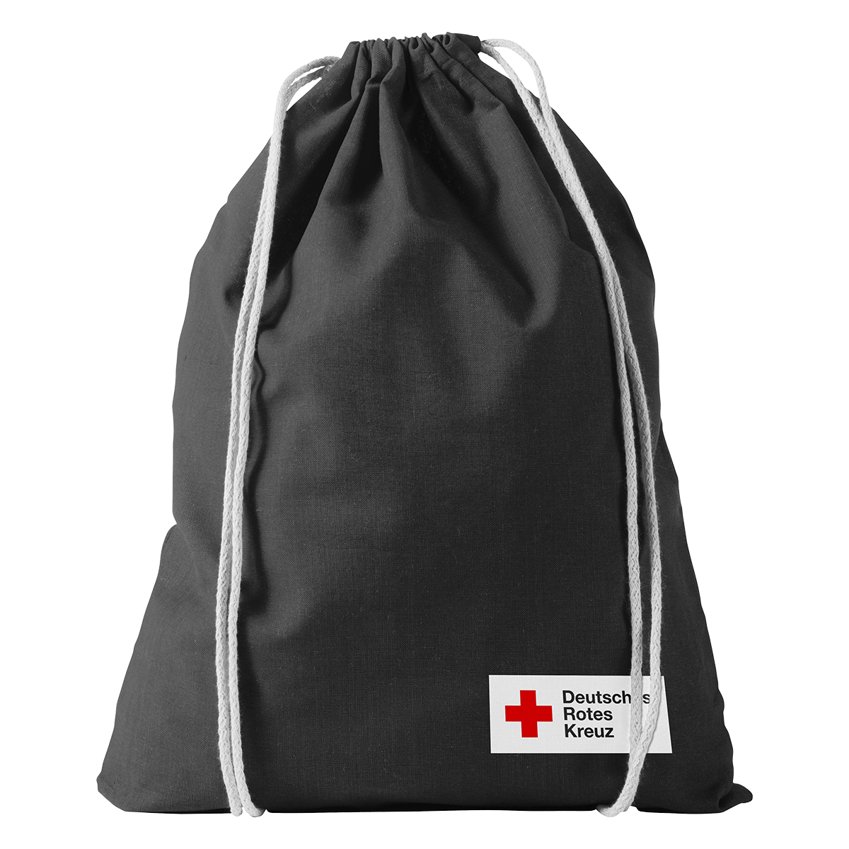 DRK-Baumwollrucksack mit Kordelzugverschluss, VE= 5 Stück
