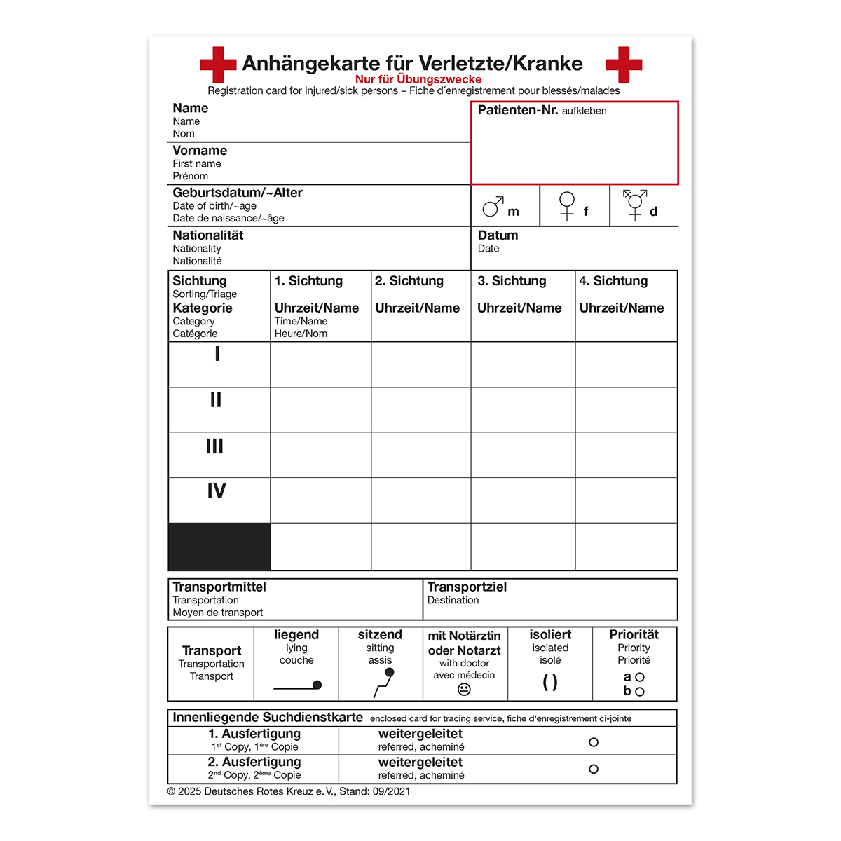 Medical, First aid card, Rotes Kreuz, Dokument, Formular