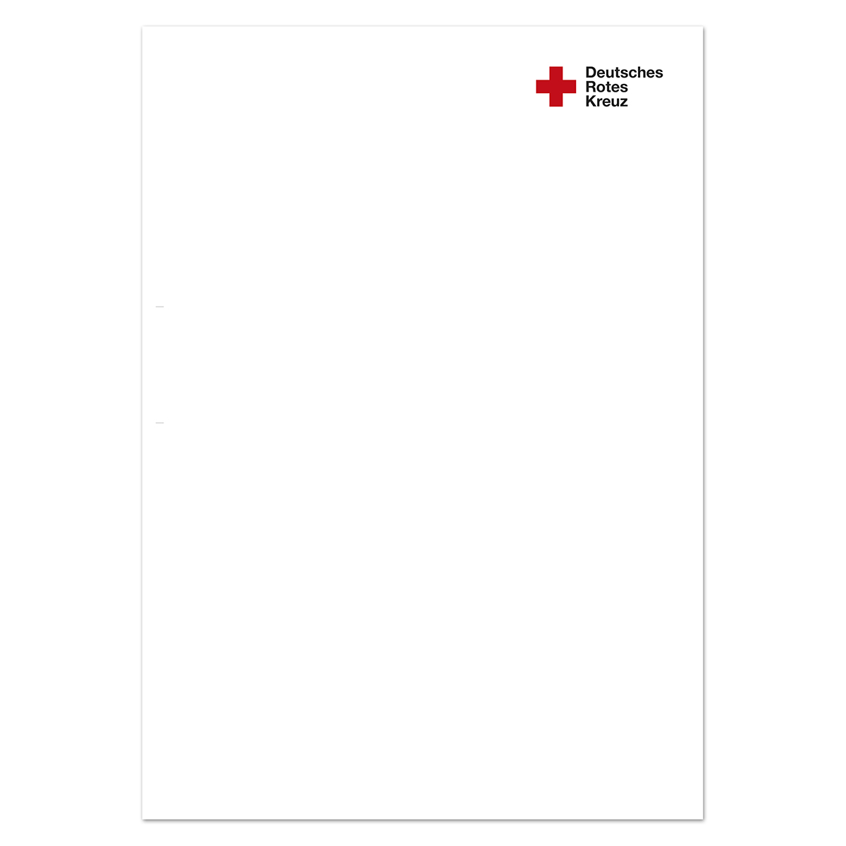 Briefbogen mit DRK-Kompaktlogo DIN A4, VE = 1.000 Stück