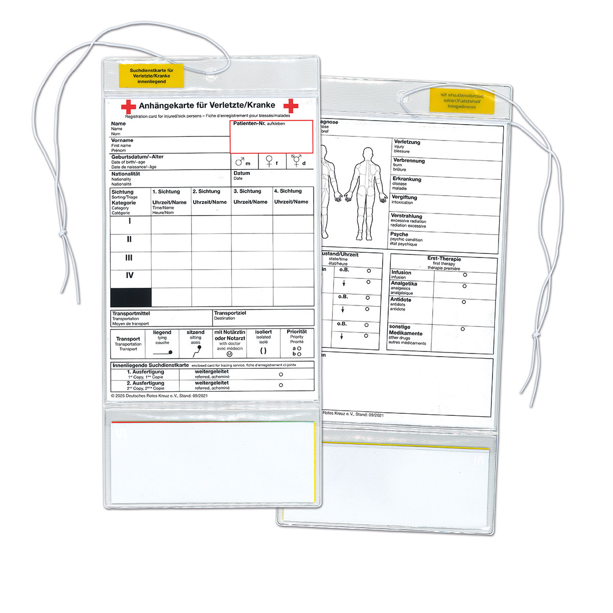 medizinisch, Identitätskart, Verletzungsformular, Bandagenkarte, Vitalzeichenkarte