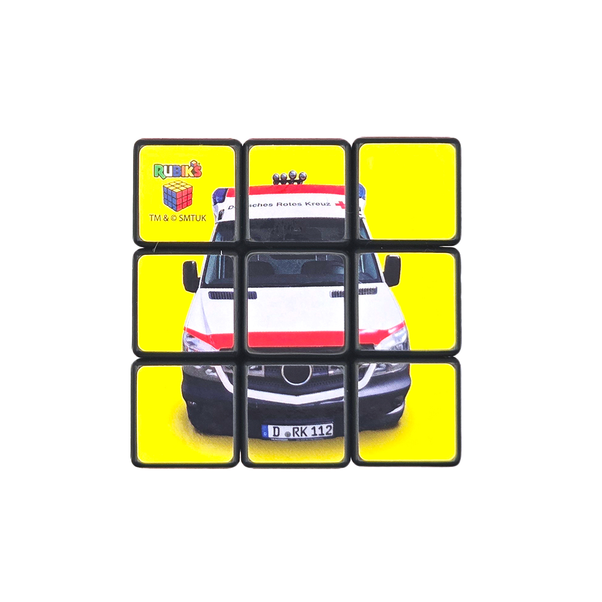 Puzzlespiel, Rubik, Ambulanzwagen, Autotransport, Gelbe Fliesen