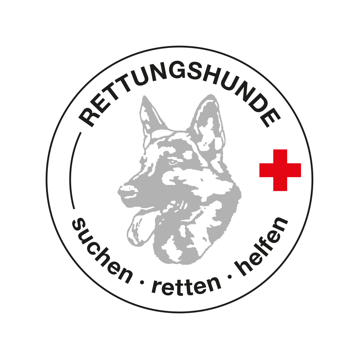 hund, rettung, logo, hundestern, first-aid