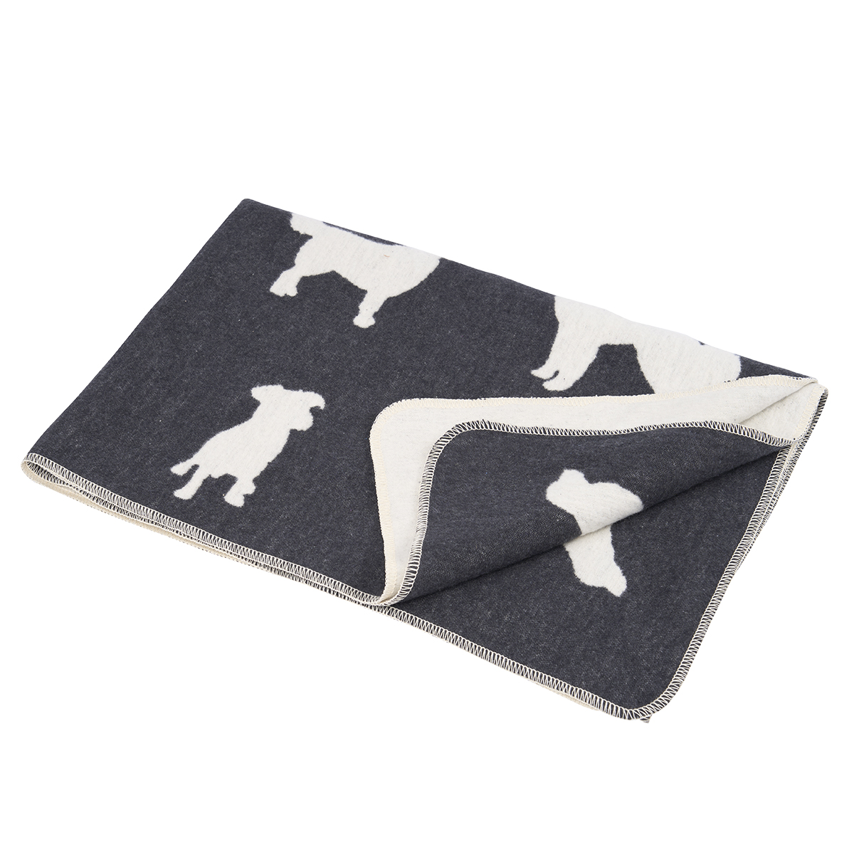Hundedecke mit Hundesilhouetten