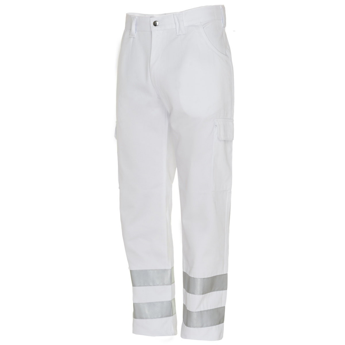 Rettungsdiensthose, weiß mit 3M Scotchlite 9920