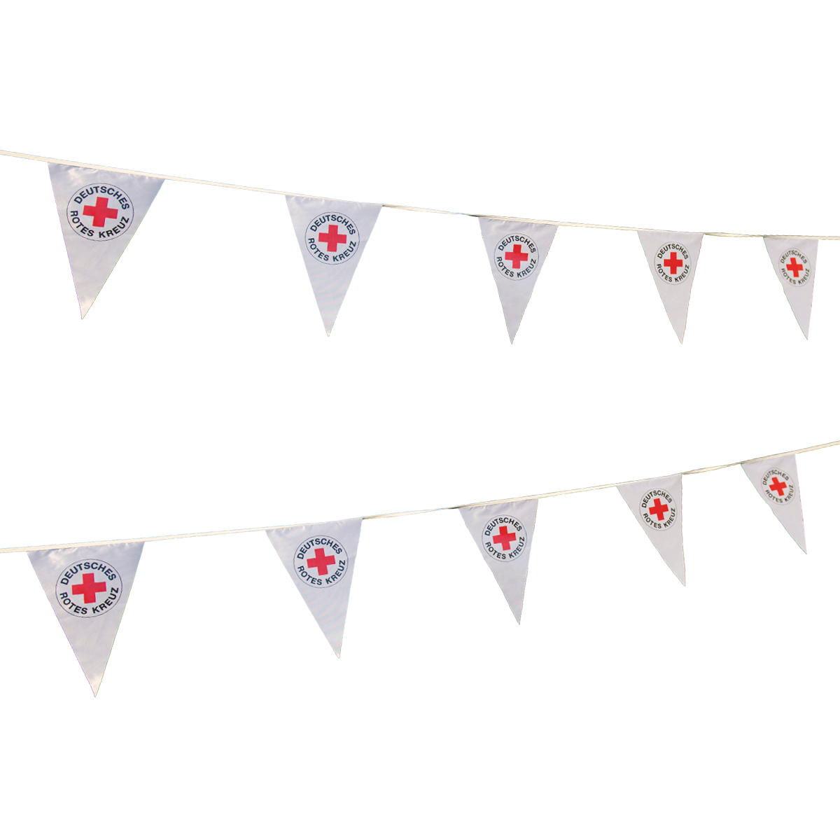 Flaggenkette, Banner, Rotes Kreuz, Spannband, Deko
