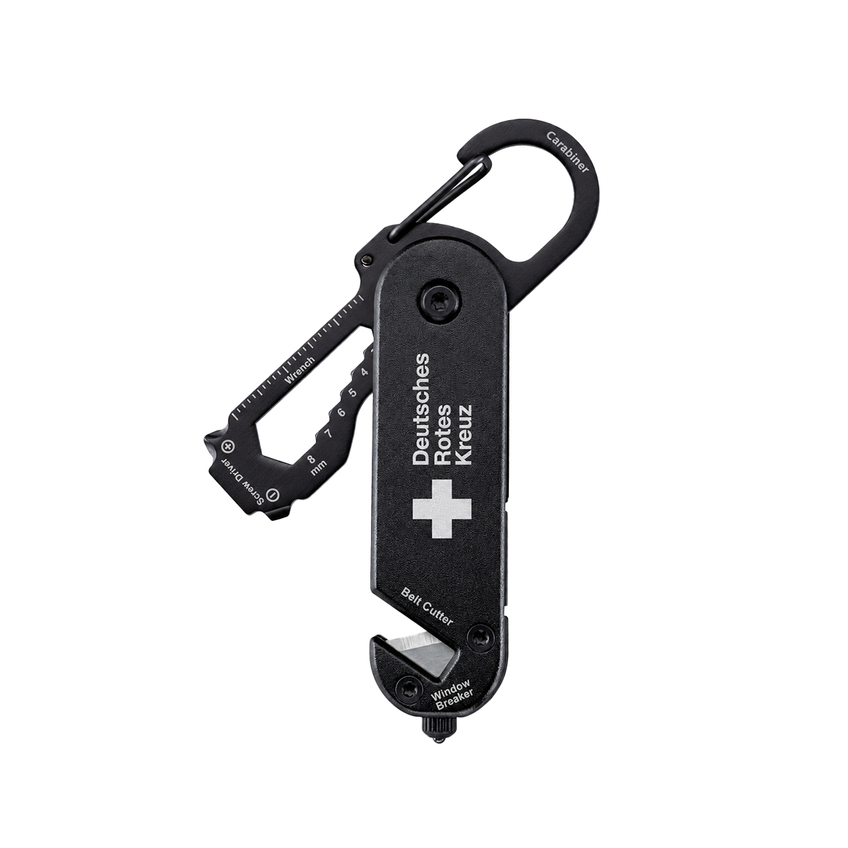 Multitool, Gürtelkutter, Karabiner, Schweizer Kreuz, Deutsches Rotes Kreuz