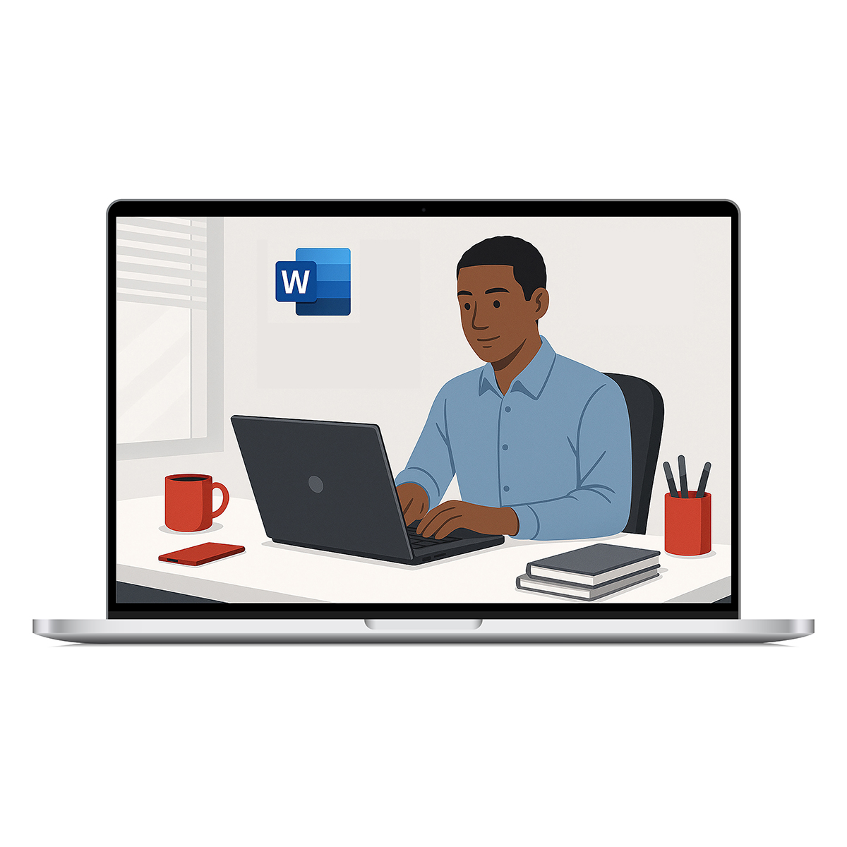 E-Learning-Modul Microsoft Word 2021, Basis Computer, Laptop, PC, Bildschirm, Überwachen