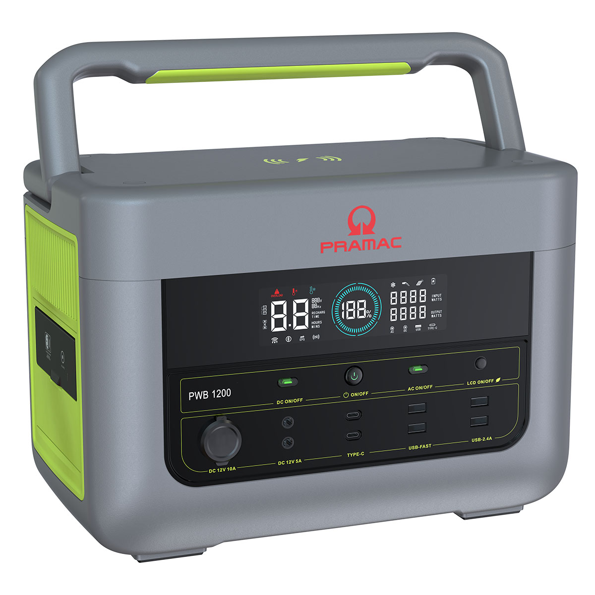 Powerstation, Tragbare Generatore, Digitale Anzeige, Tragegriff, USB-Anschlüsse