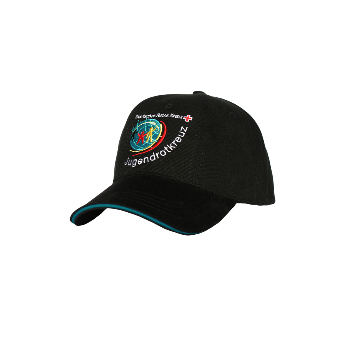 Cap, schwarz, mit Stick Jugendrotkreuz-Logo