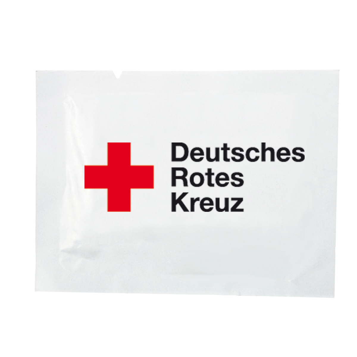 Brillenputztücher mit DRK-Kompaktlogo, VE = 100 Stück