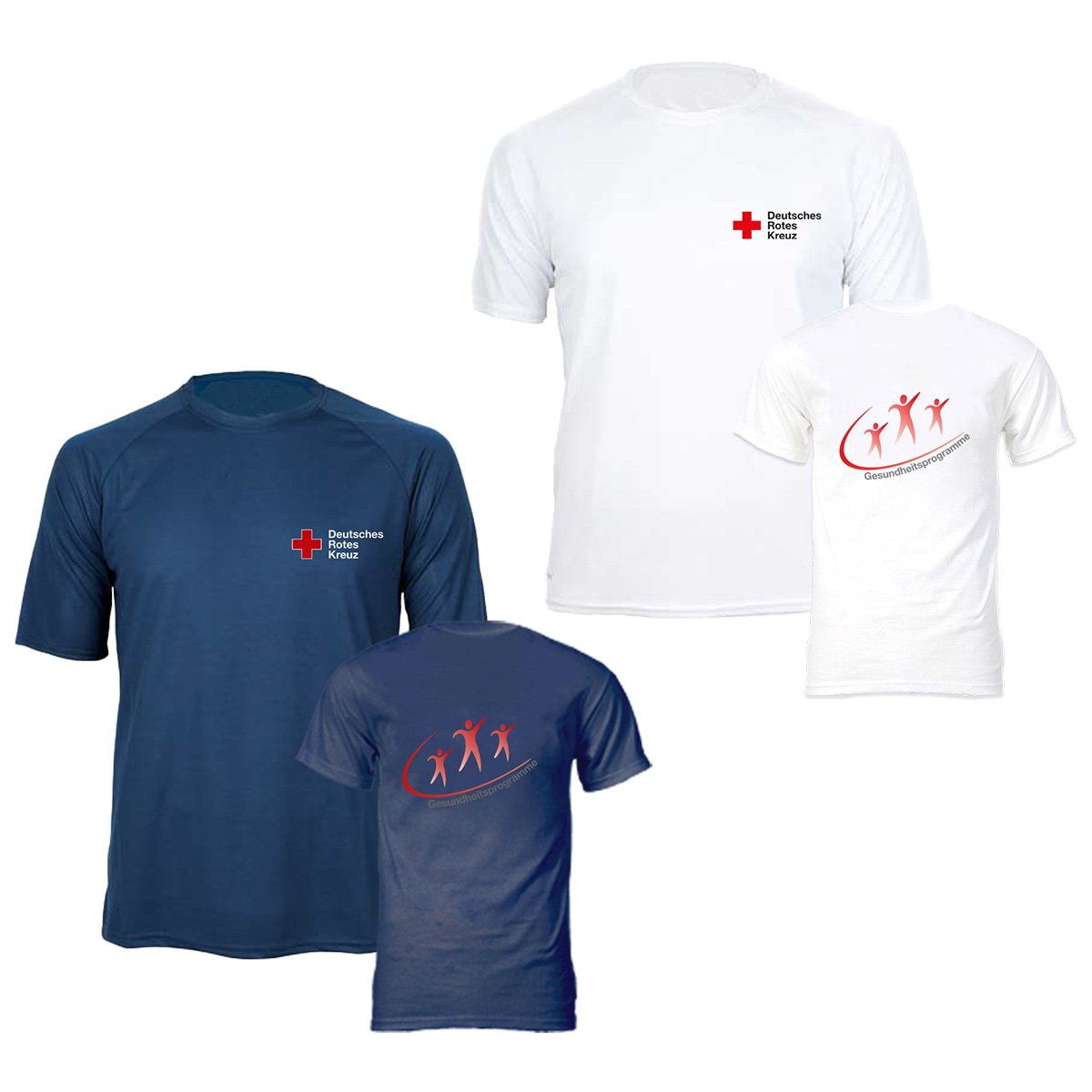 Sportshirt DRK-Gesundheitsprogramme, mit Druck DRK-Kompaktlogo und Wohlfahrt Logo Sportshirt DRK-Gesundheitsprogramme, mit Druck DRK-Kompaktlogo und Wohlfahrt Logo