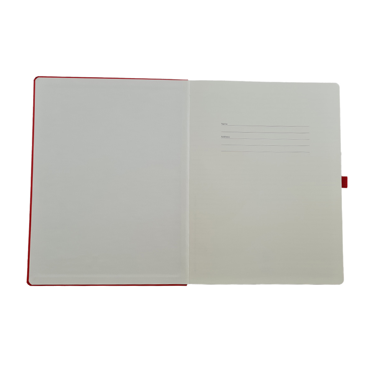 Notizbuch mit rot, DRK-Kompaktlogo geprägt, Maße: 190 x 250 mm