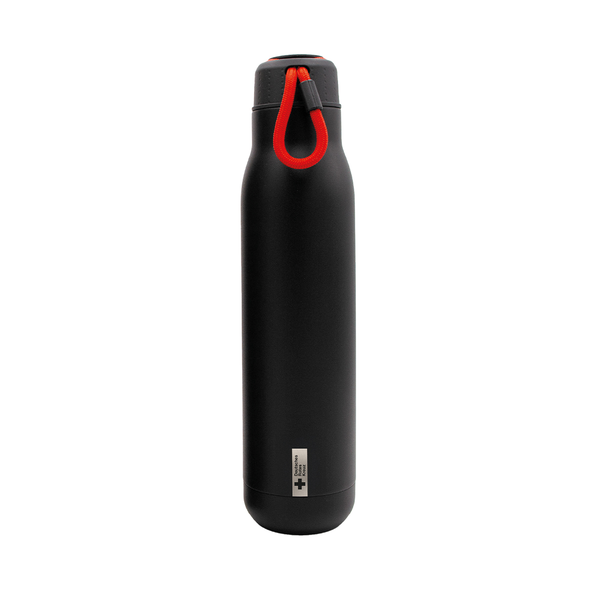 Doppelwandige Isolierflasche mit DRK-Kompaktlogo Doppelwandige Isolierflasche mit DRK-Kompaktlogo, Flasche, Wasserflasche