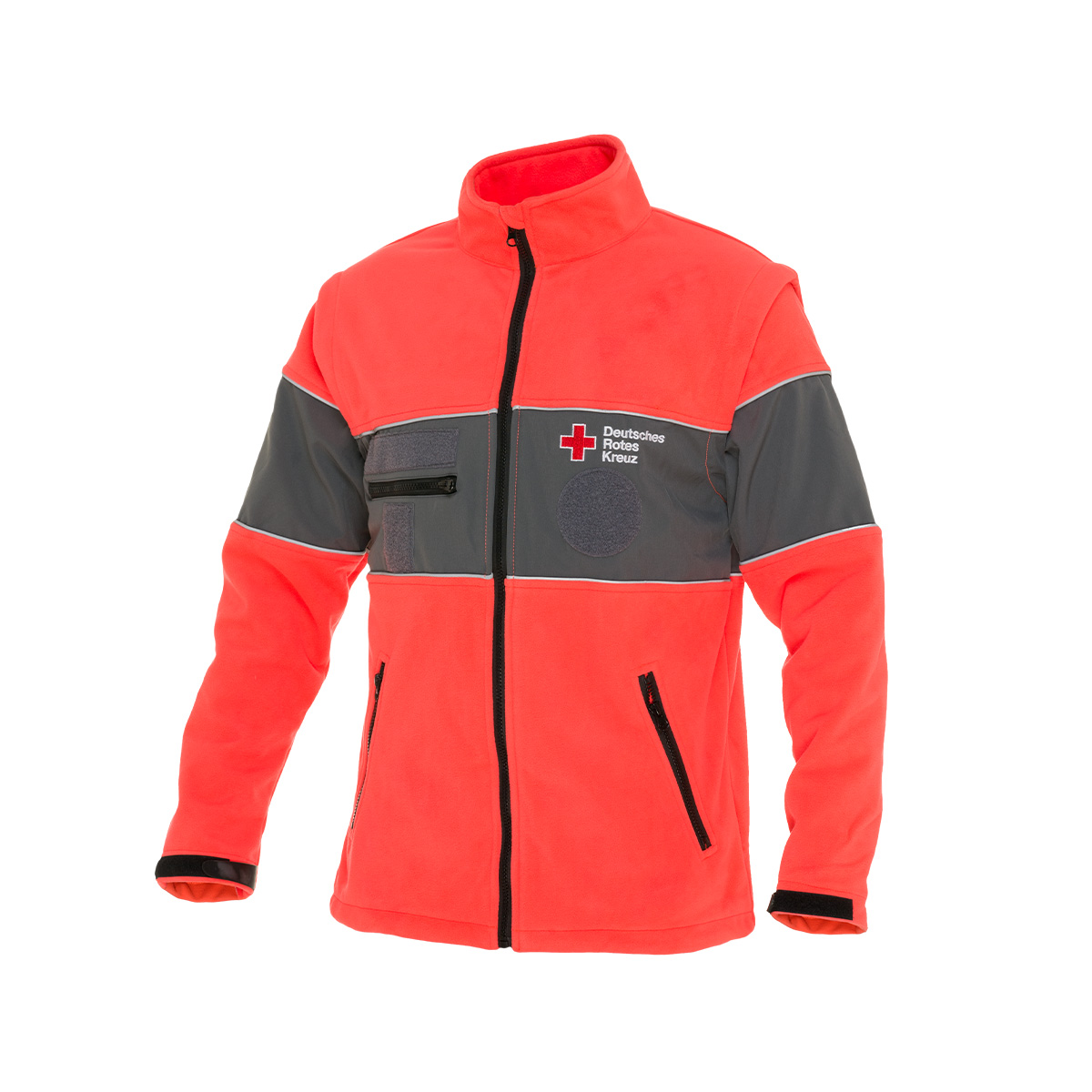 Windbreaker mit leuchtrot
