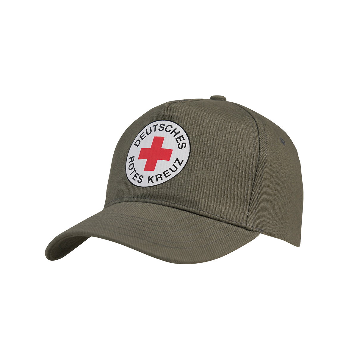 Cap, grau, mit Druck DRK-Rundlogo