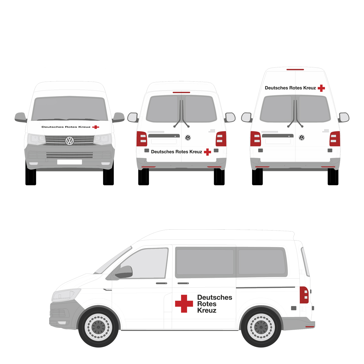 Fahrzeugb. DRK Kleinbus z.B. Merc.Sprinter mit FordTransit
