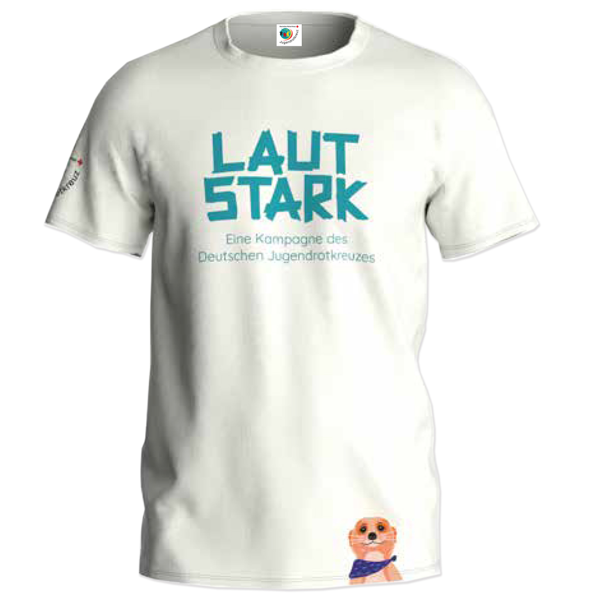 JRK-T-Shirt weiß Druck JRK-Kampagnen-Motiv