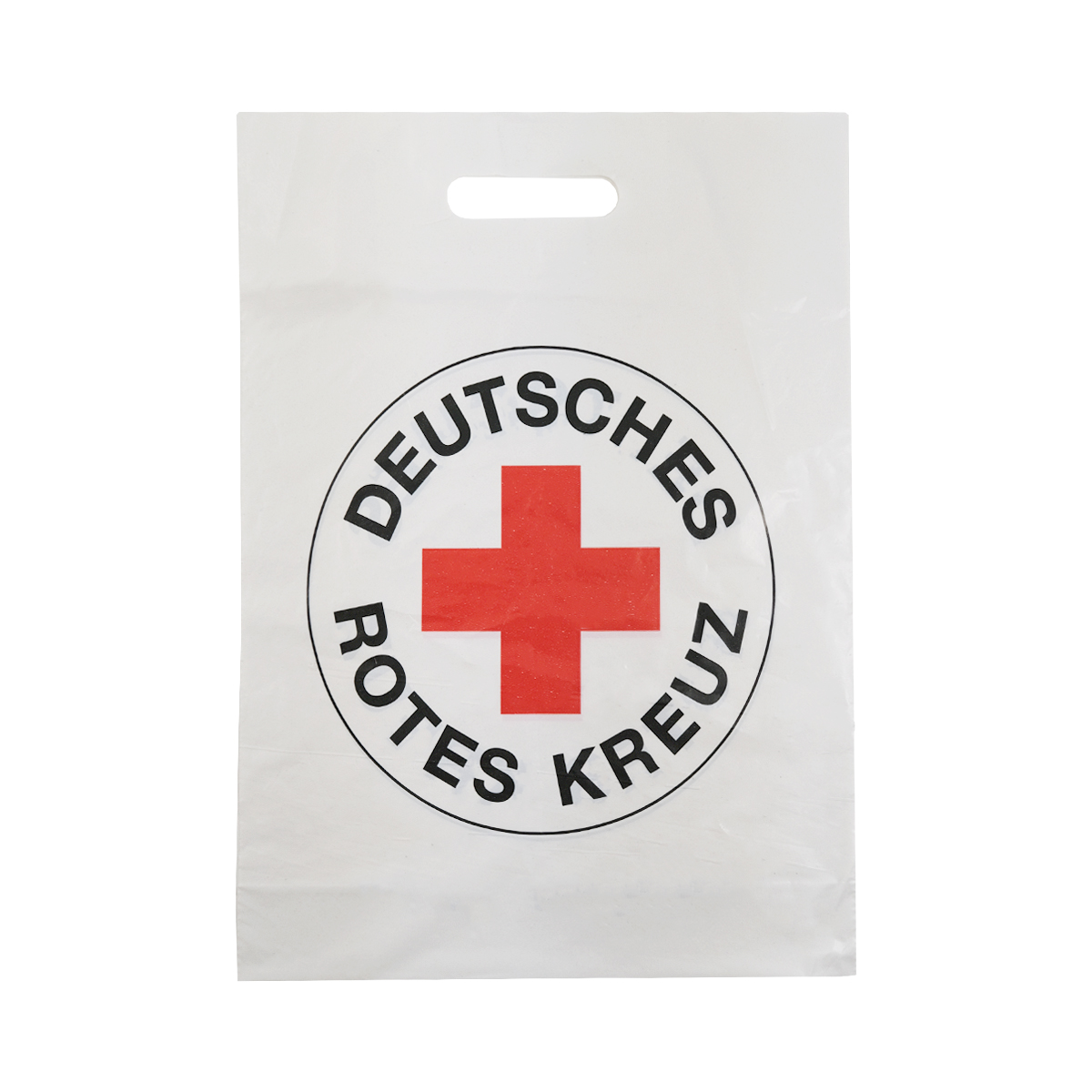 Rotes Kreuz Logo, Kreuzsymbol, Plastiktüte, Aufdruck, Deutsches Rotes Kreuz