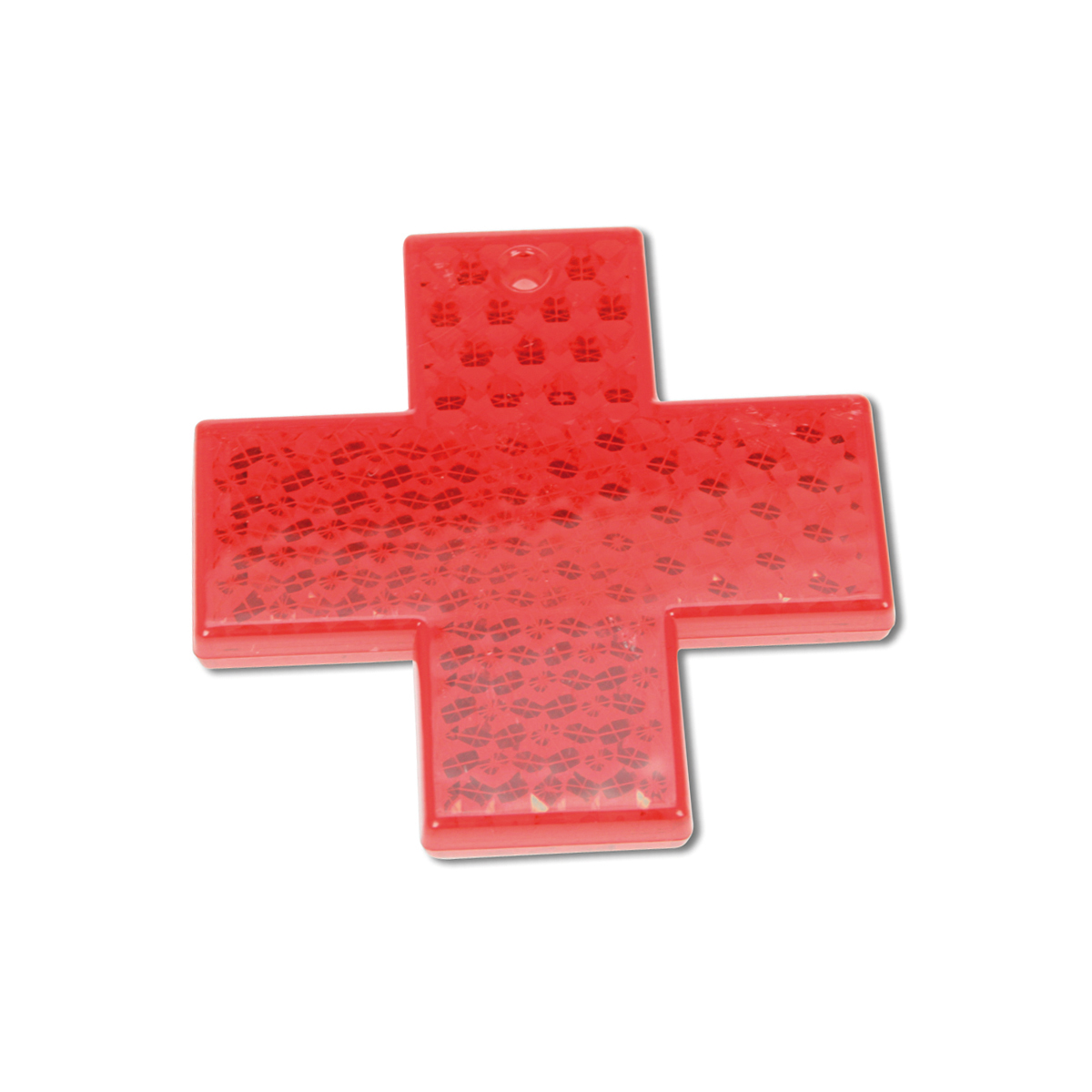 Reflektor KREUZ inkl. Schnur Farbe: rot mit VE = 10 Stück