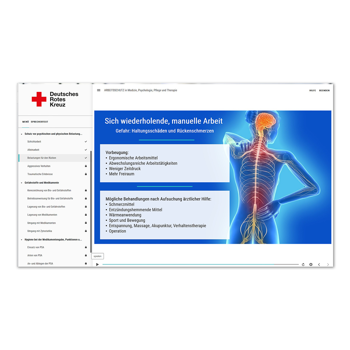 medizinische_präsentation, anatomie, rotes_quadrat_logo, blue_banner, vortrag_folie