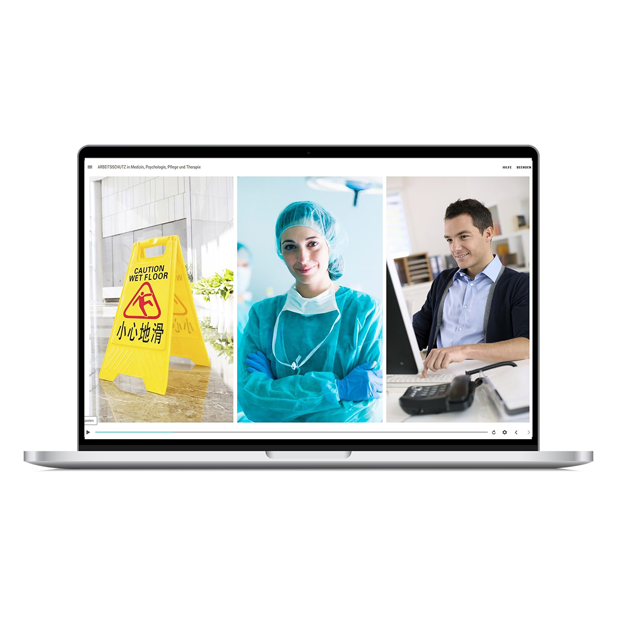 E-Learning Arbeitsschutz in Medizin, Pflege und Therapie