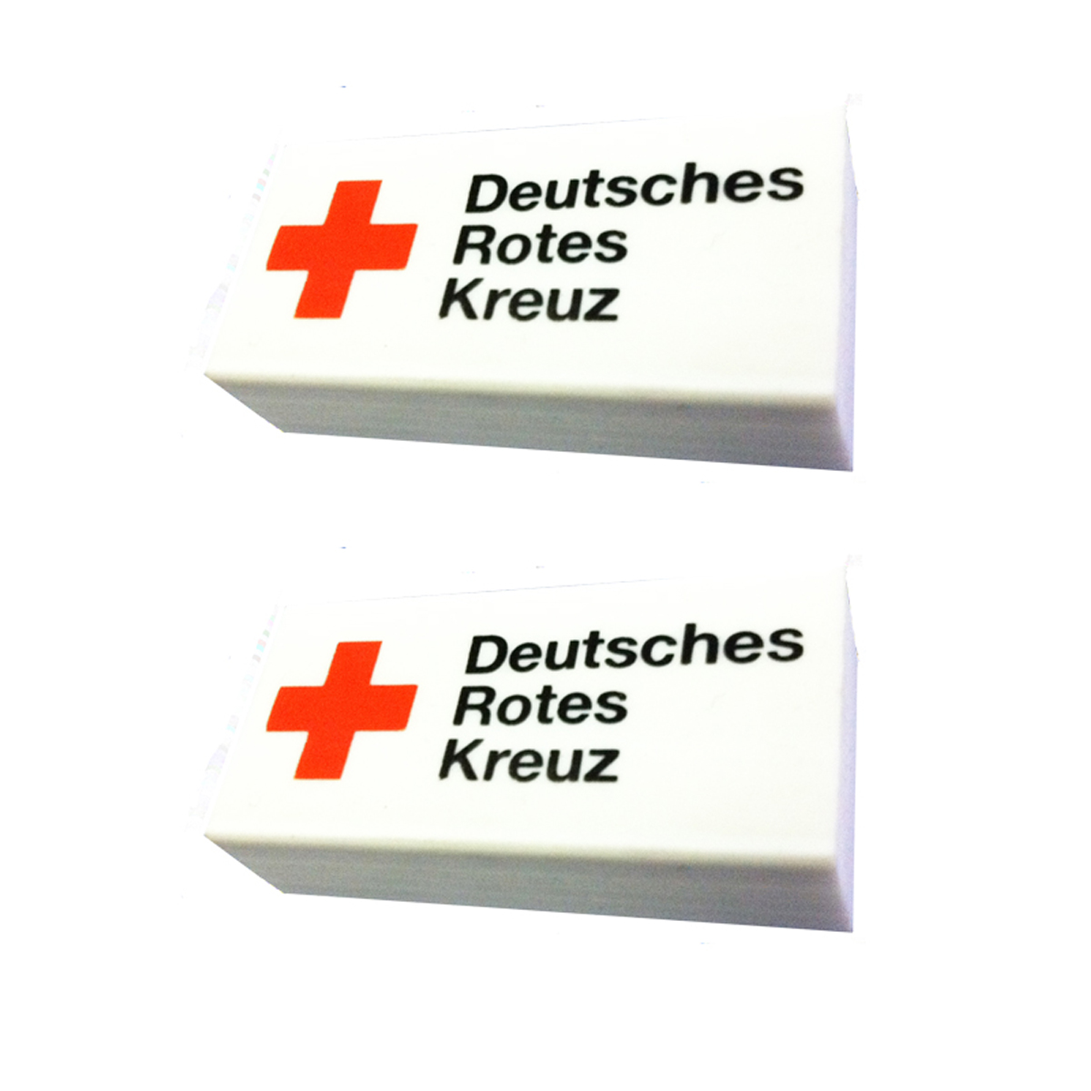 Radiergummi, weiß mit Druck DRK-Kompaktlogo, VE = 10 Stück