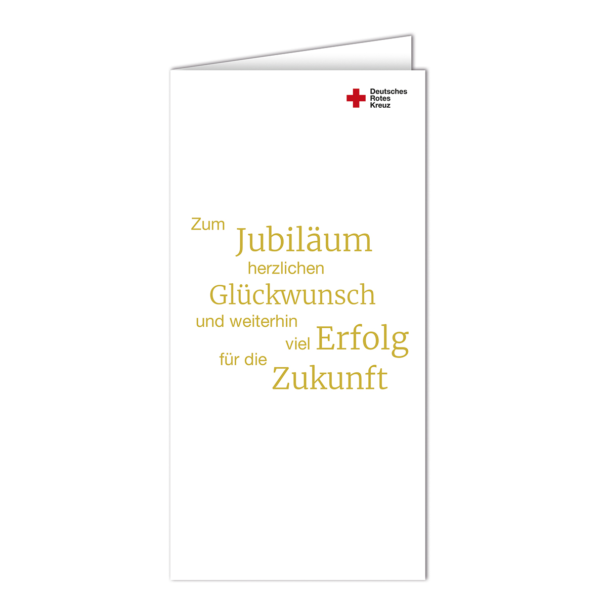 Jubiläumskarte Motiv Glückwünsche zum Jubiläum mit VE = 10 Stück
