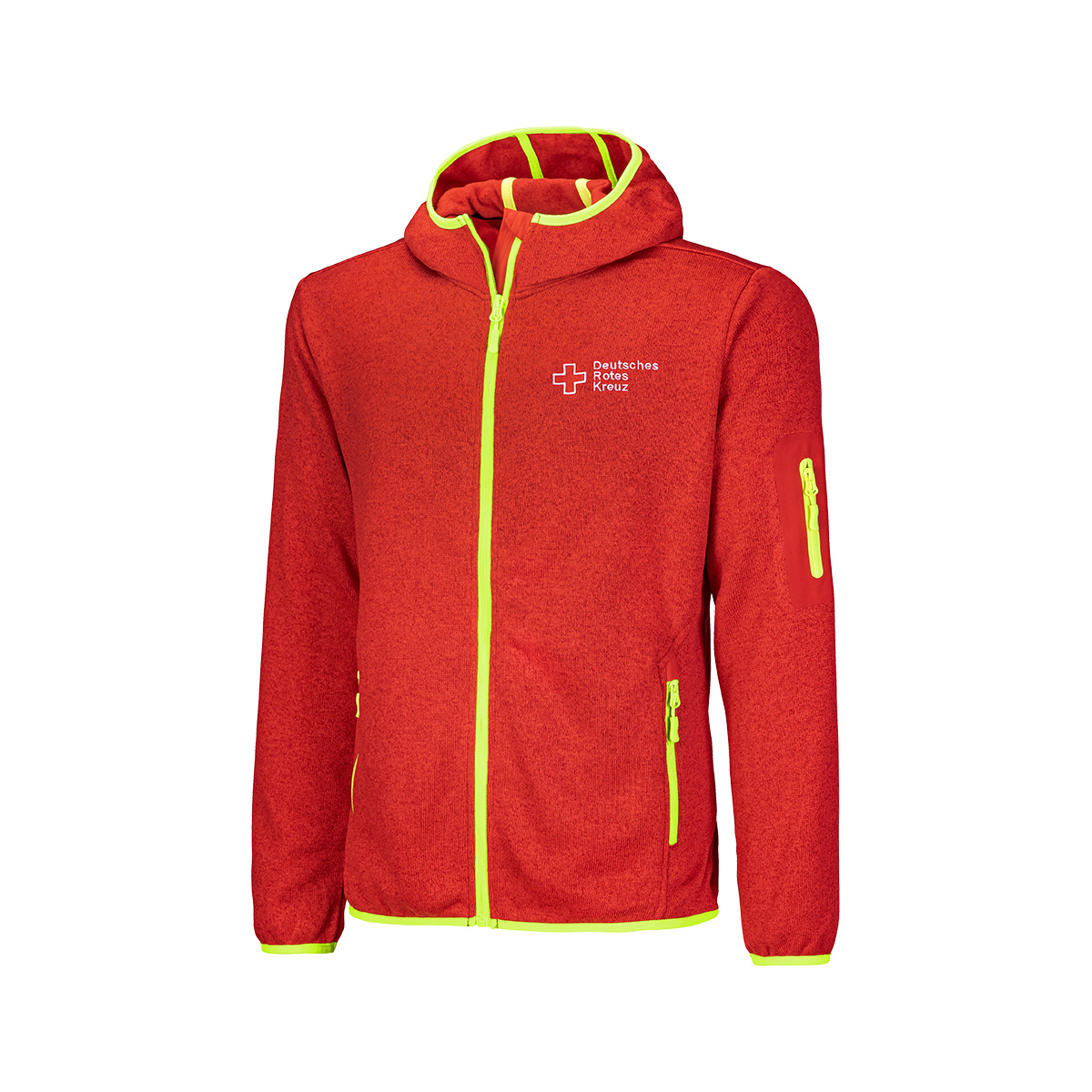 Strickfleecejacke Basic Rot