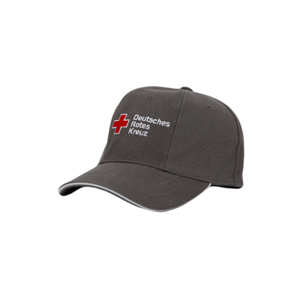 Cap, grau, mit Stick DRK-Kompaktlogo