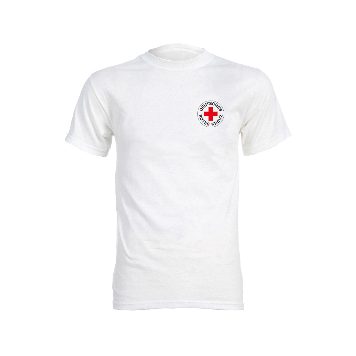 T-Shirt weiß mit Druck Rundlogo