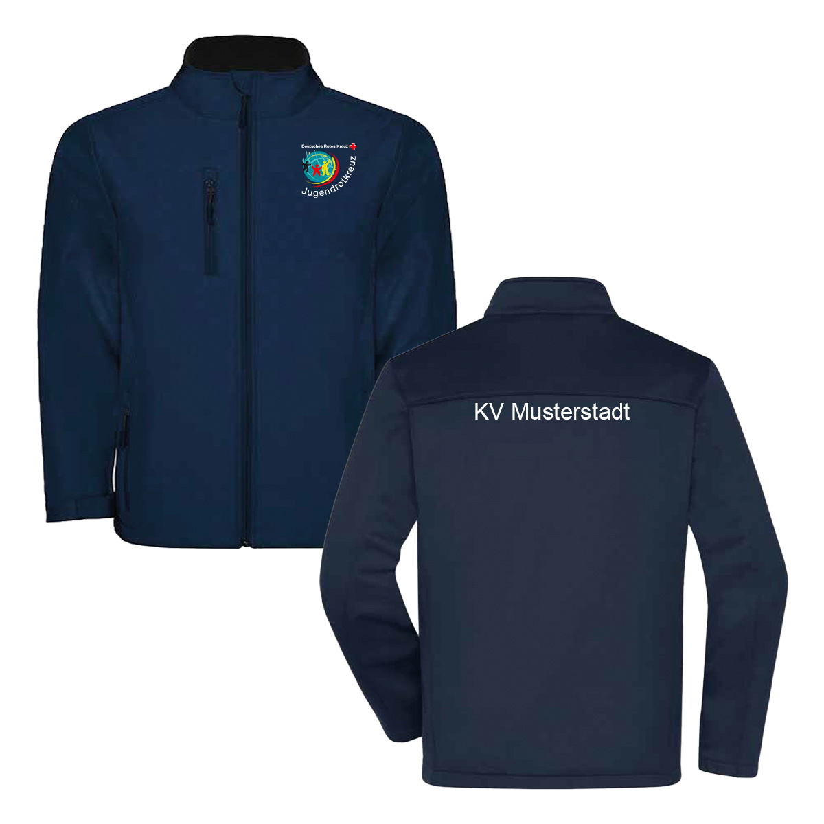 Softshelljacke JRK mit Zusatzzeile hinten