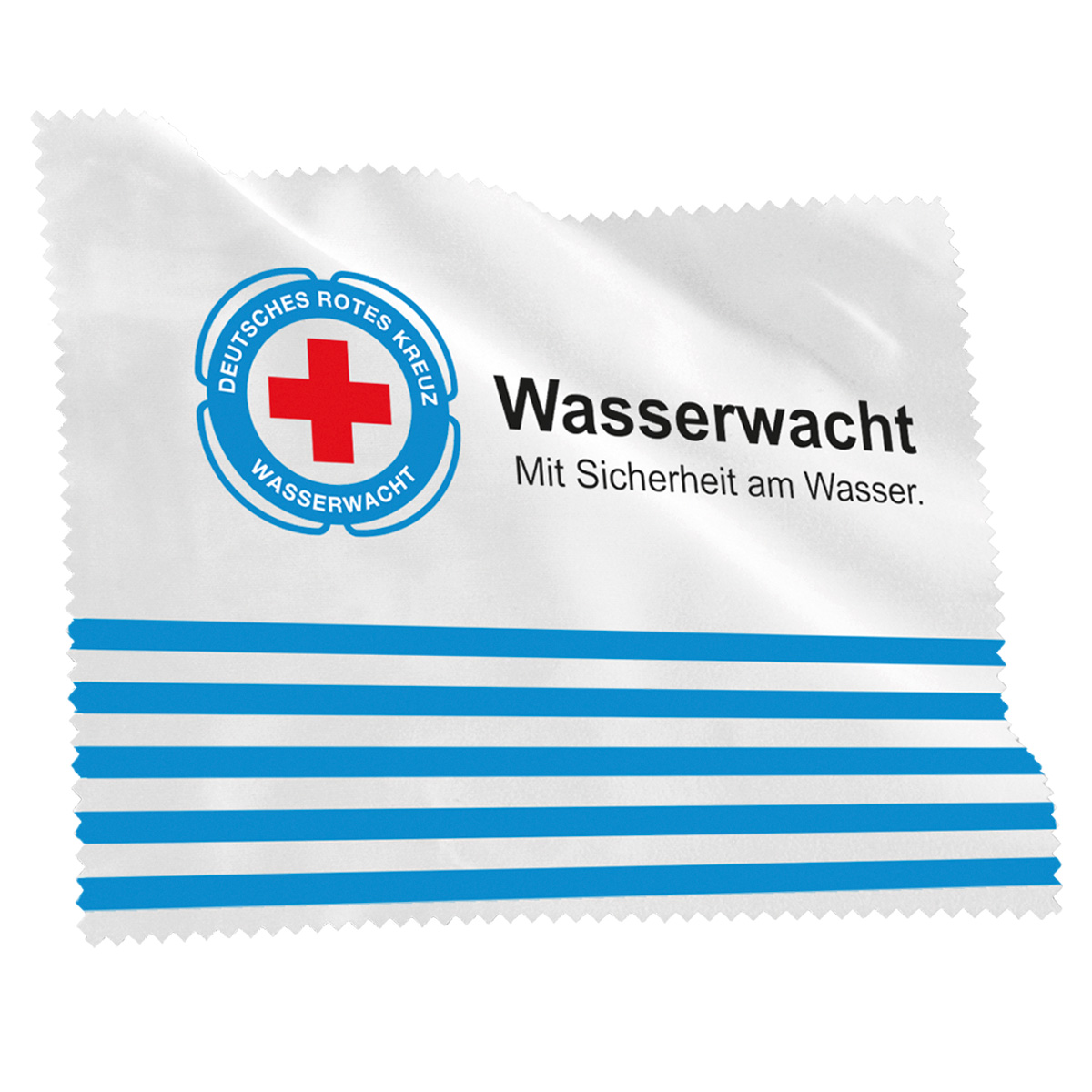 Brillenputztuch Wasserwacht mit VE = 10 Stück