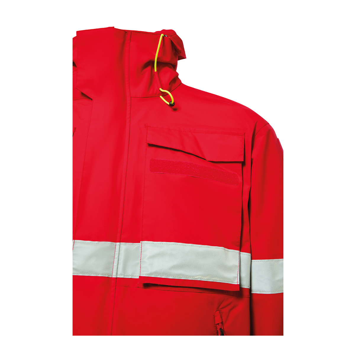 Schwere Wetterjacke Wasserwacht Special Forces 4 mit Farbe: Rot