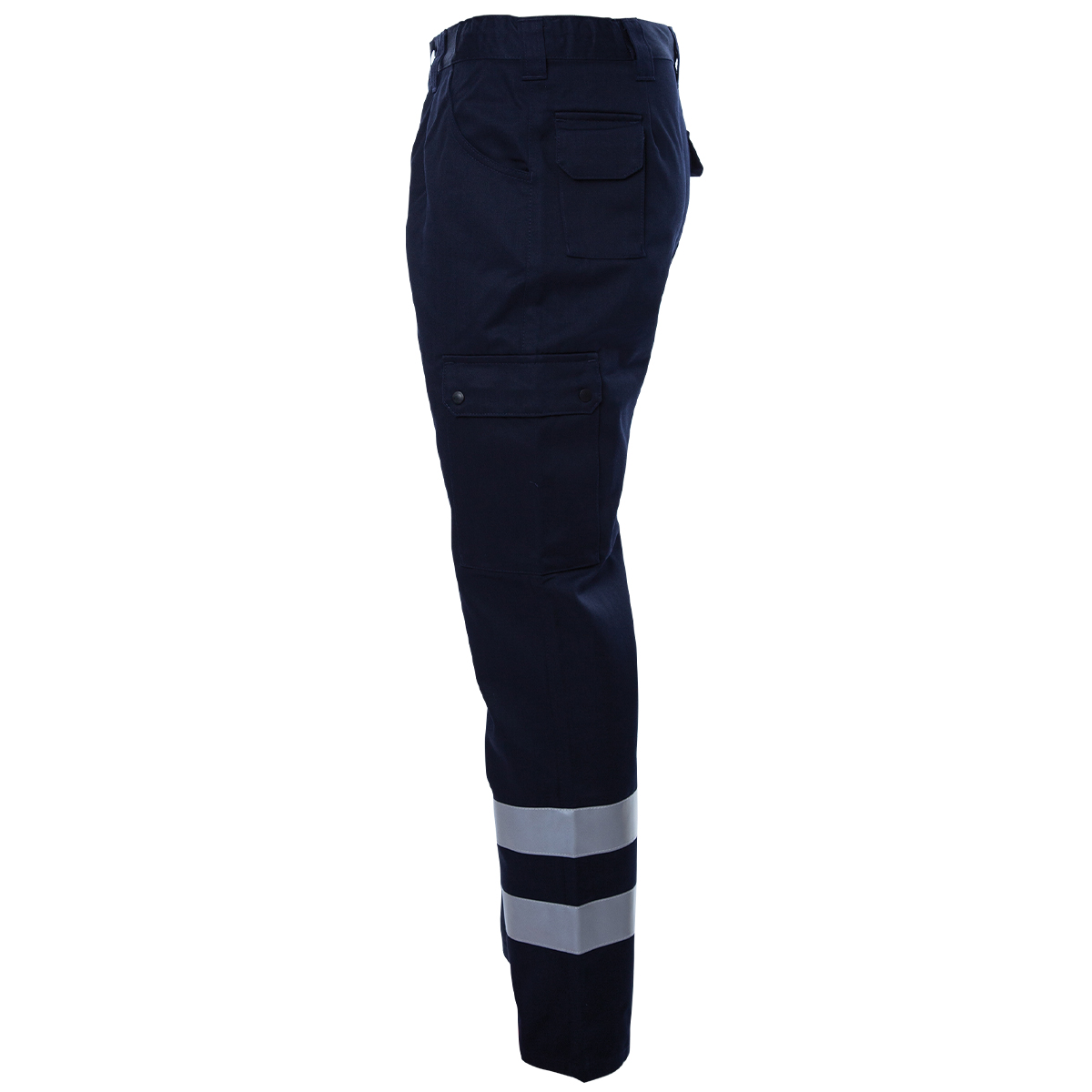 Hose, Cargo-Hose, Navy, Reflexstreifen, Knietaschen