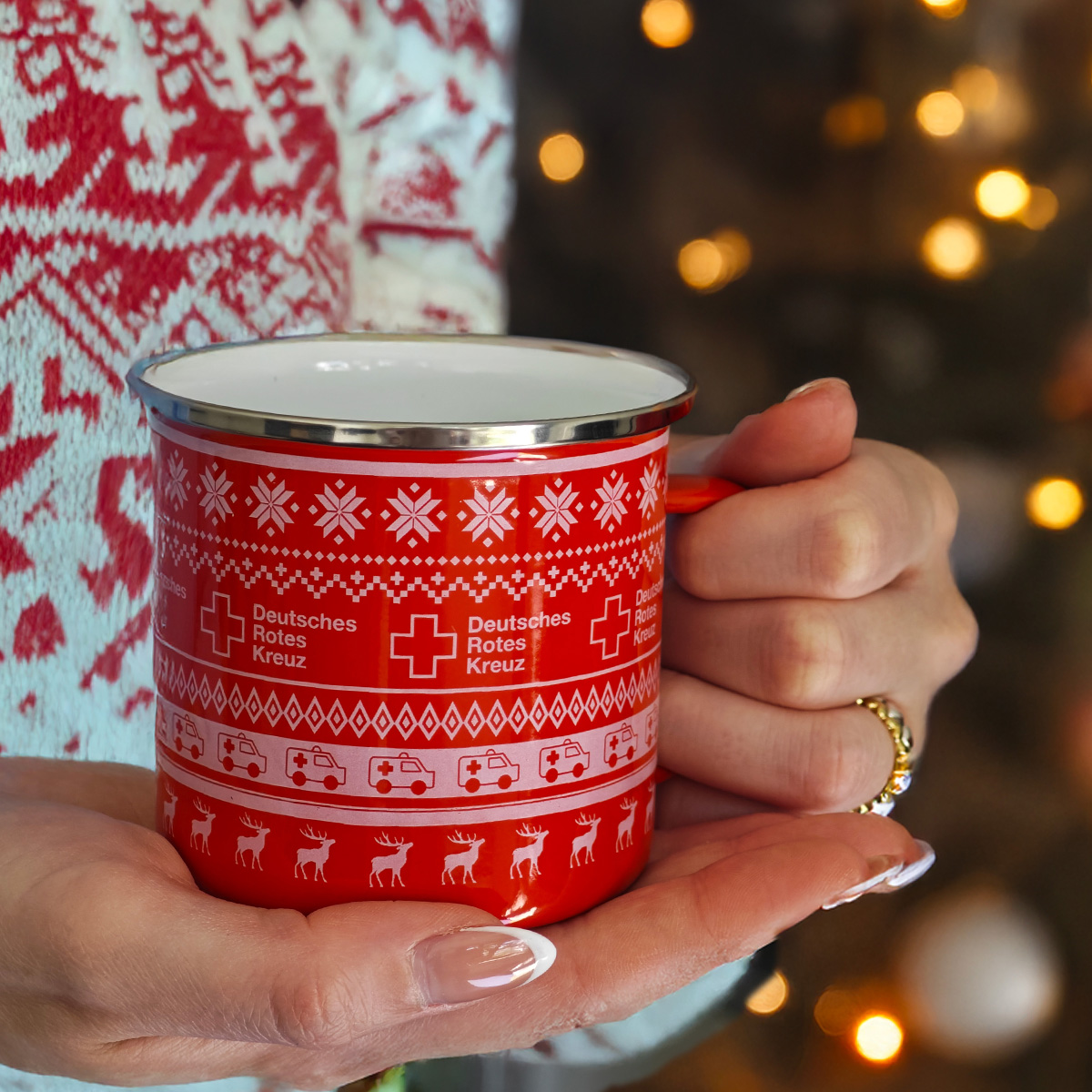 Finger, Person, Tasse, Band, Kann