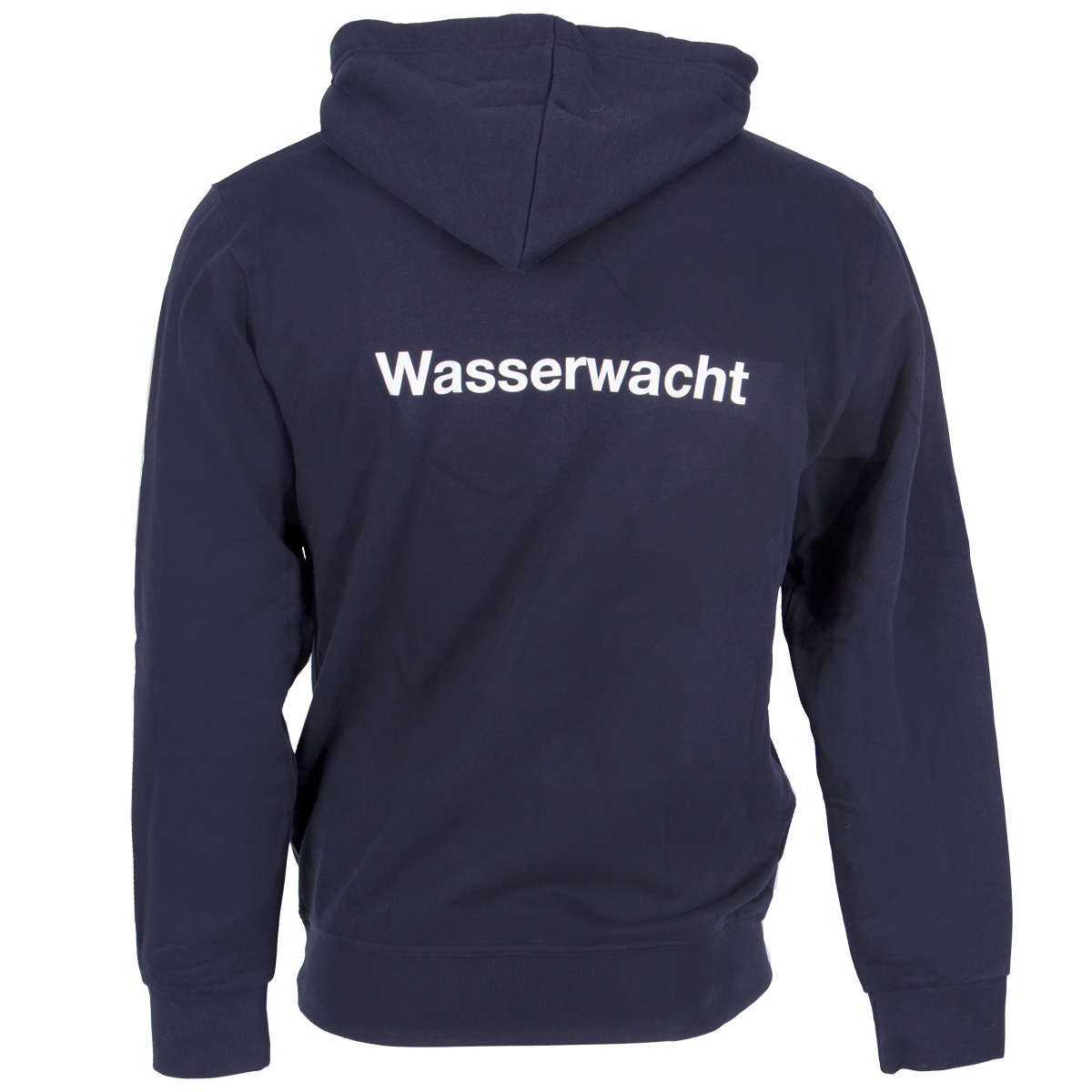 Kapuzensweatshirt mit navy, Druck Wasserwacht-Logo