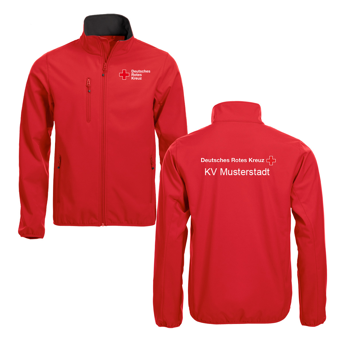 Softshelljacke Basic, mit Zusatzzeile hinten