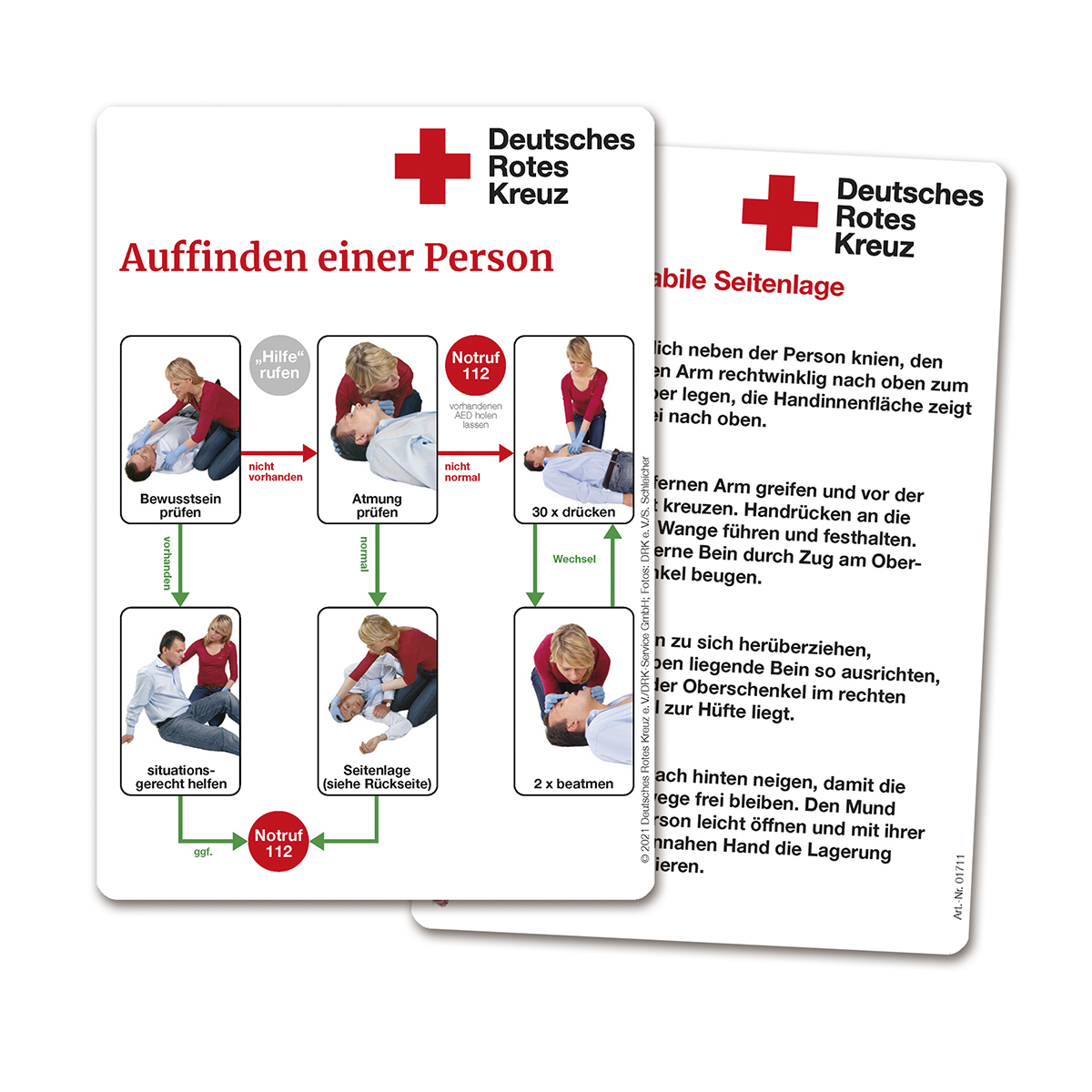 Merkkarte Auffinden einer Person mit VE = 50 Stück