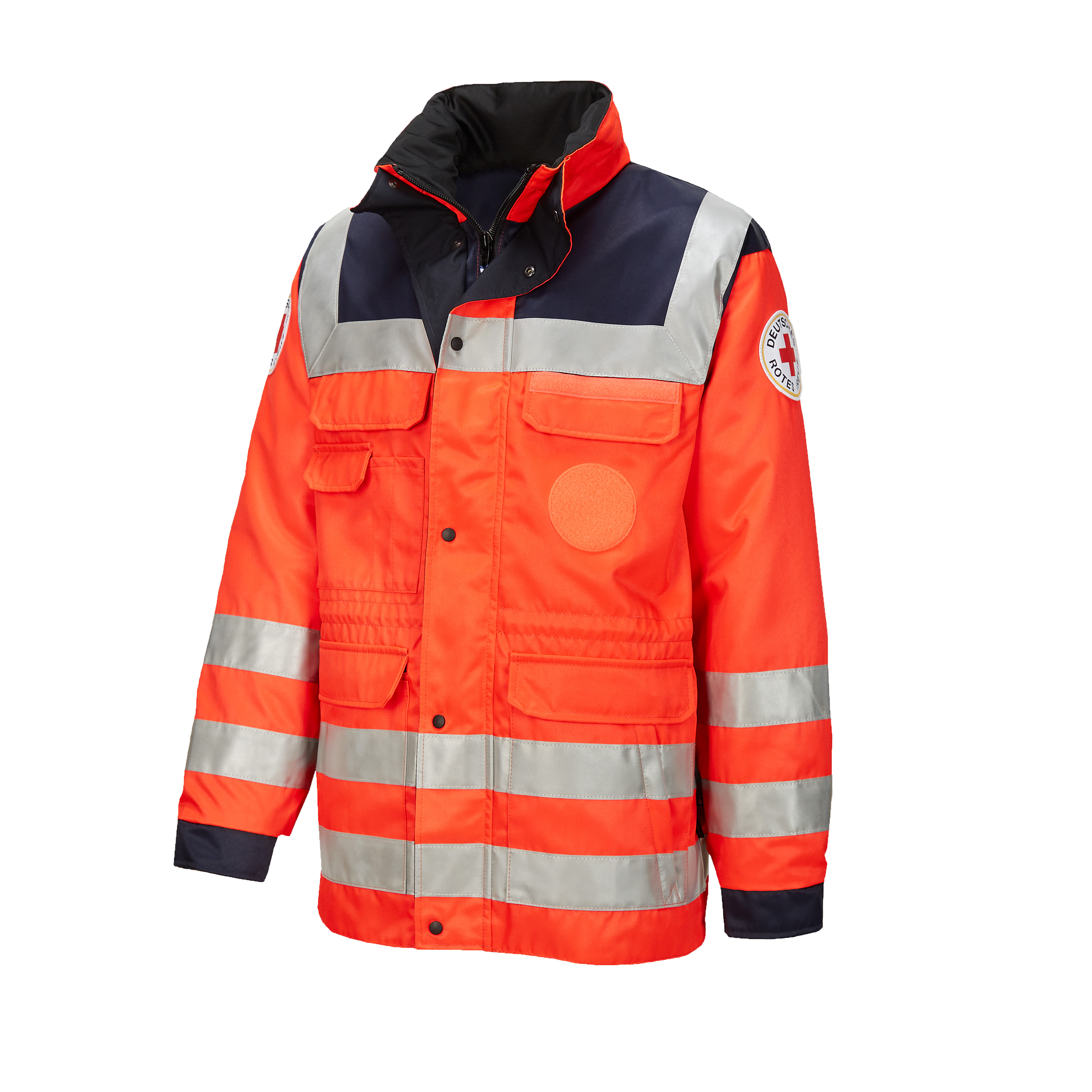 Rettungsdienstjacke, leuchtrot mit 3M Scotchlite 9910
