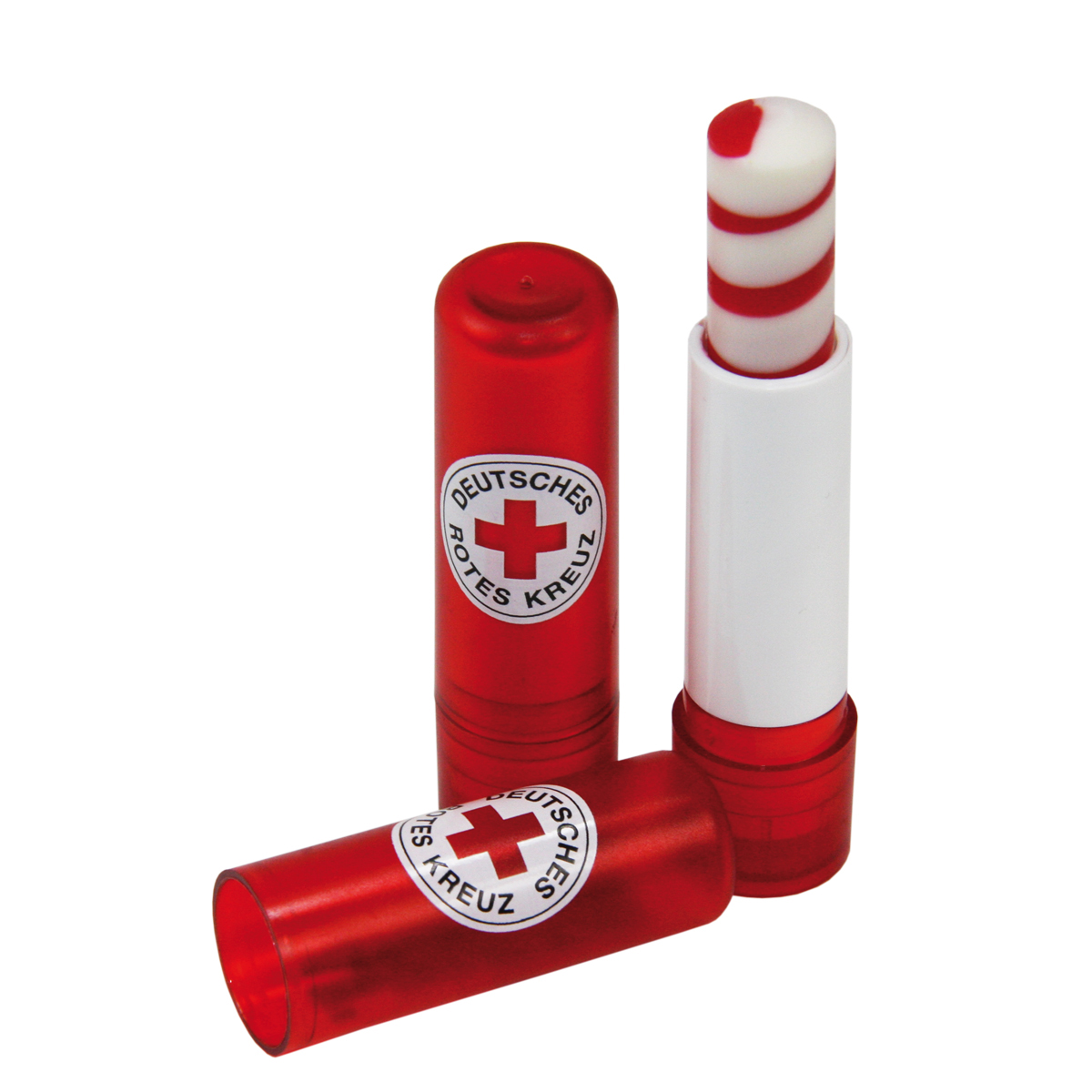 Lippenpflegestift mit DRK-Rundlogo Modell: Twister, VE = 10 Stück
