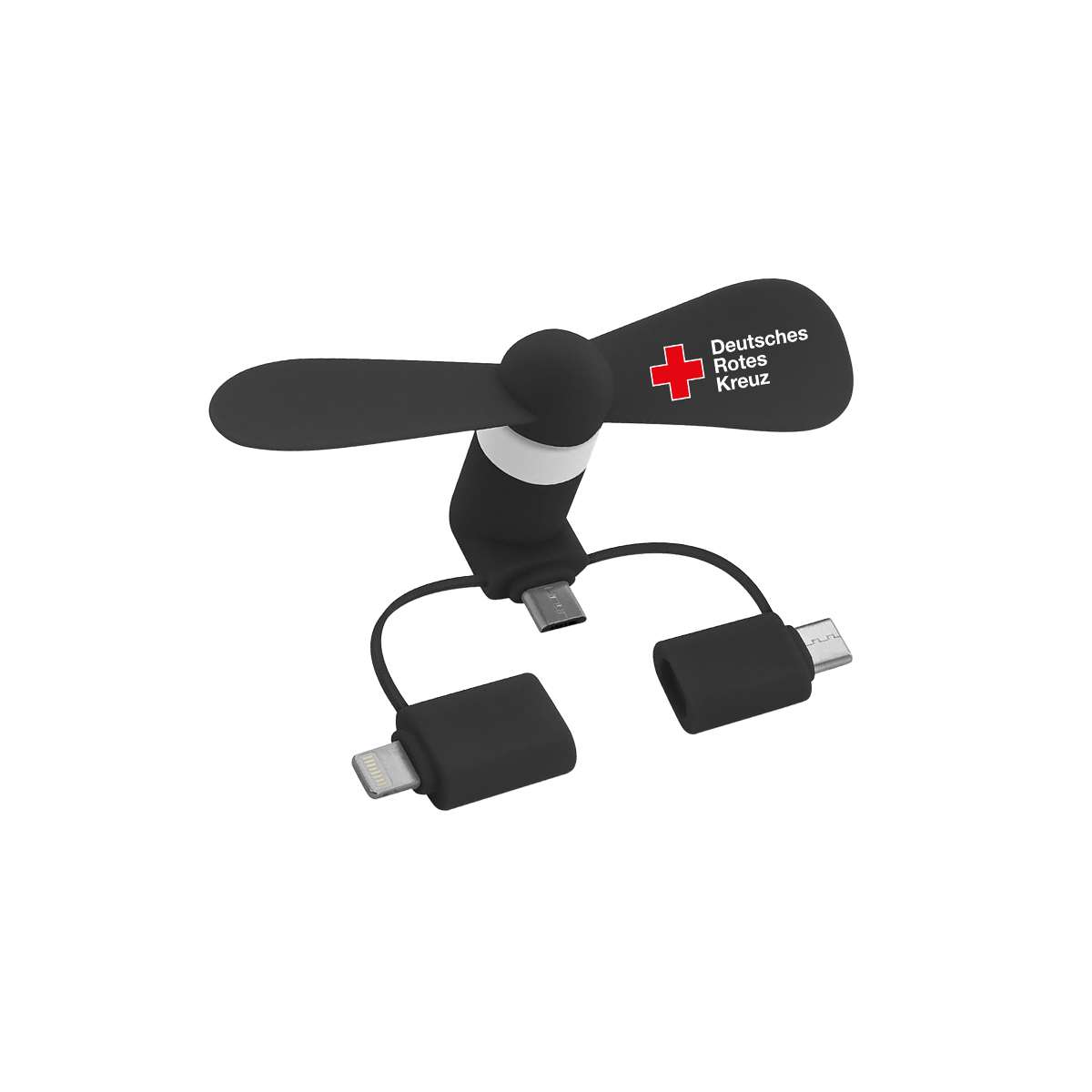 Propeller, USB-C, Micro-USB, Lightning, Adapter