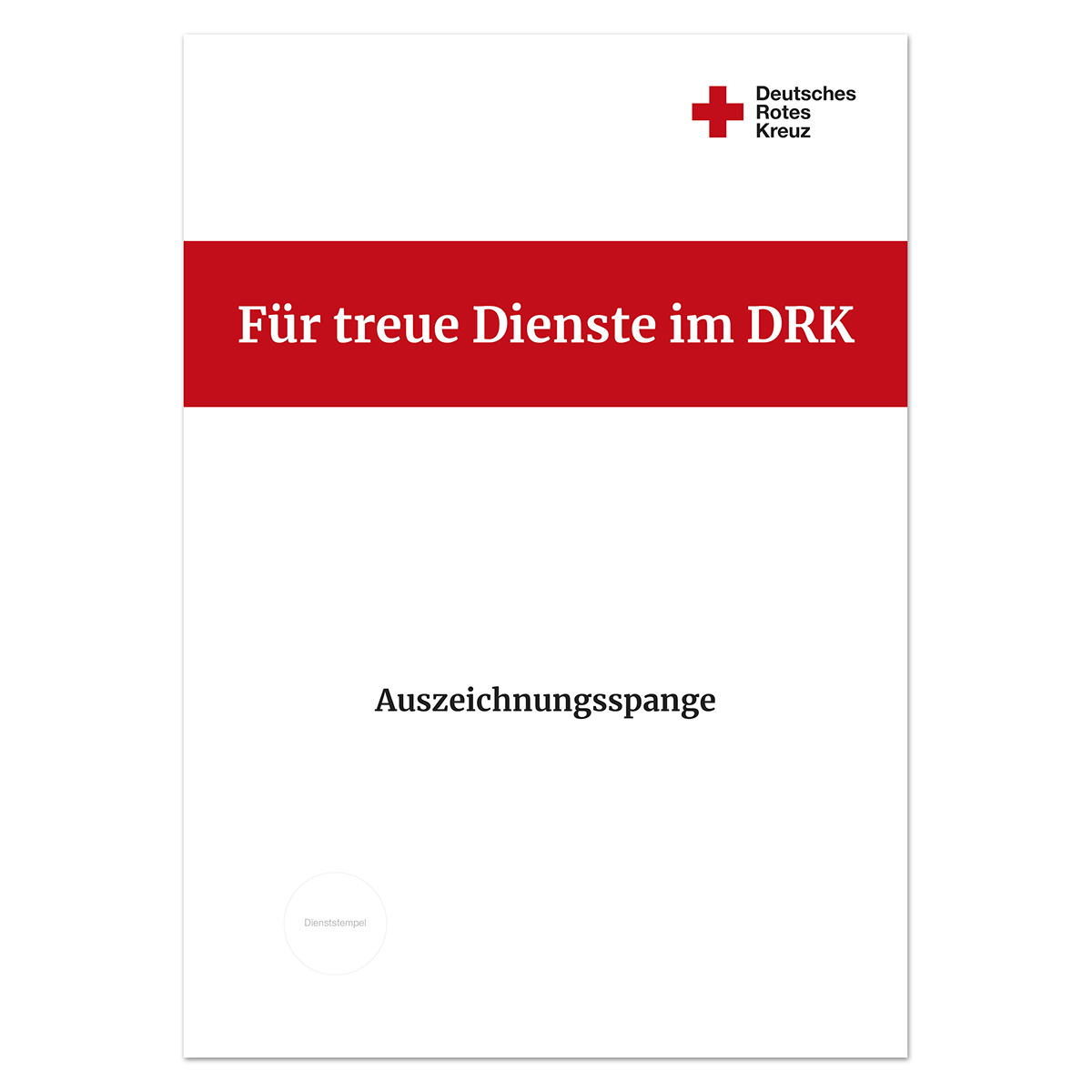 Urkunde Auszeichnungsspange, VE = 50 Stück Urkunde Auszeichnungsspange mit VE = 50 Stück